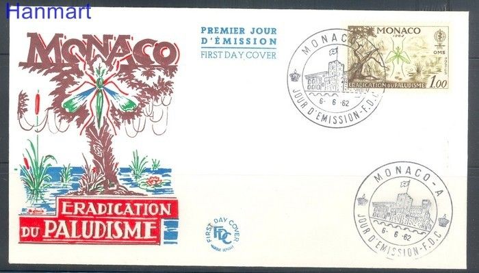 Znaczek Monako 1962 FDC