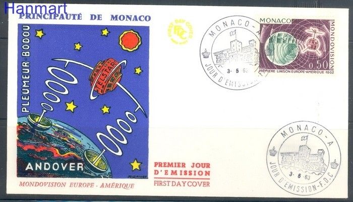 Znaczek Monako 1963 Mi 731 FDC