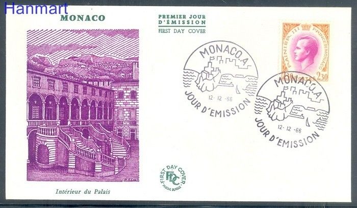 Znaczek Monako 1966 Mi 847 FDC