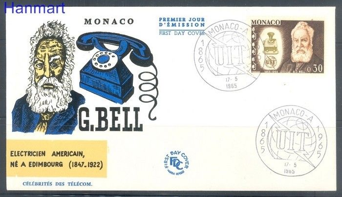 Znaczek Monako 1965 Mi 803 FDC