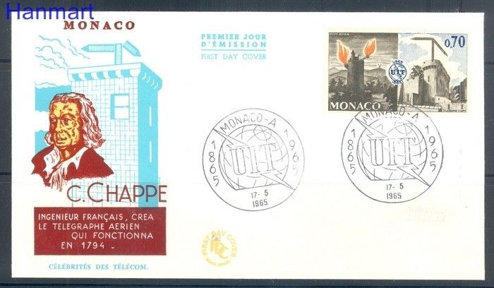 Znaczek Monako 1965 Mi 806 FDC