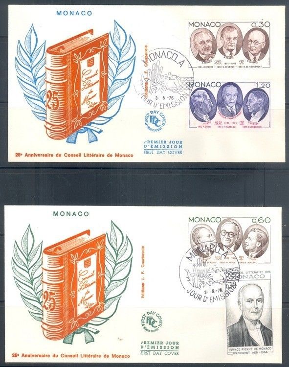 Znaczek Monako 1976 FDC