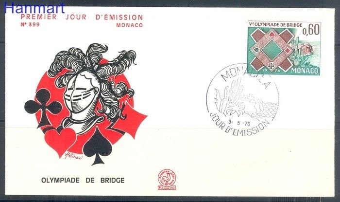 Znaczek Monako 1976 Mi 1220 FDC