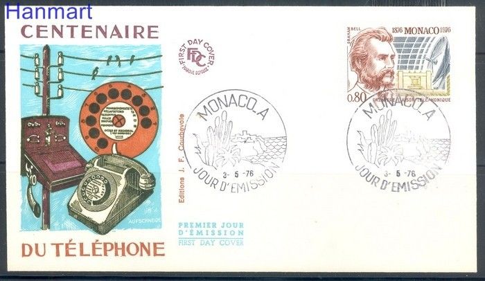 Znaczek Monako 1976 Mi 1221 FDC