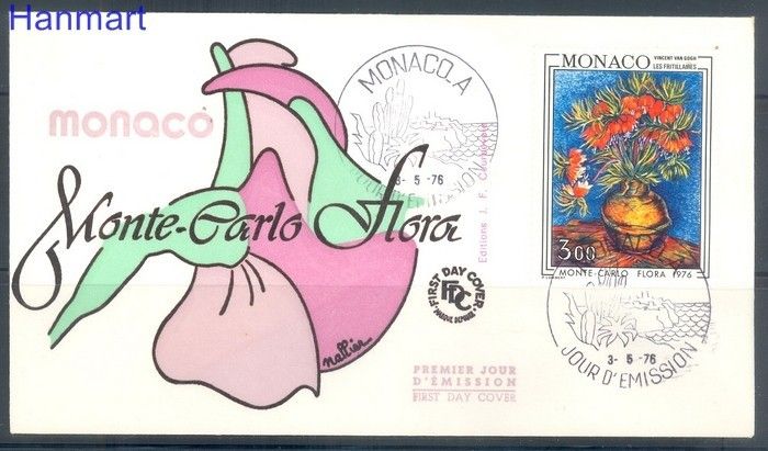 Znaczek Monako 1976 FDC