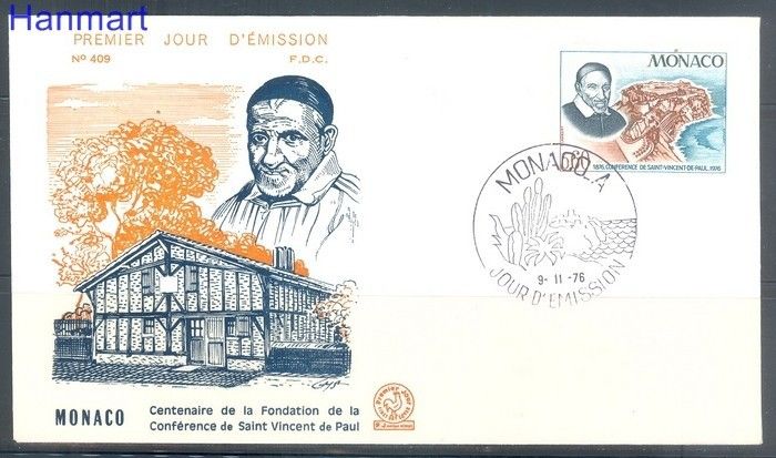 Znaczek Monako 1976 FDC