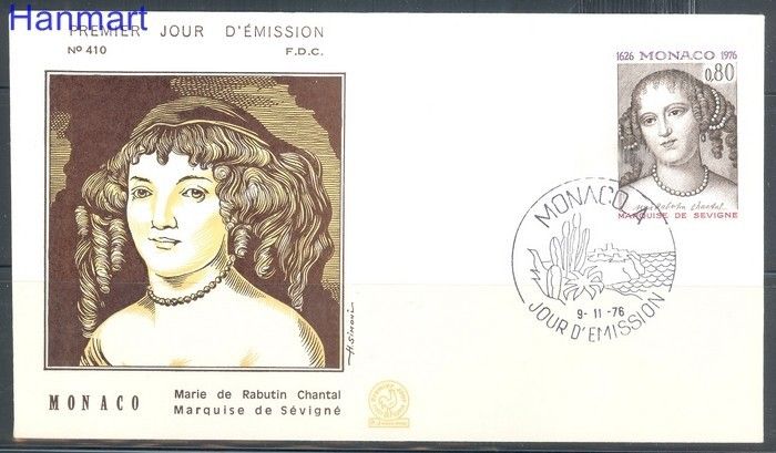 Znaczek Monako 1976 FDC
