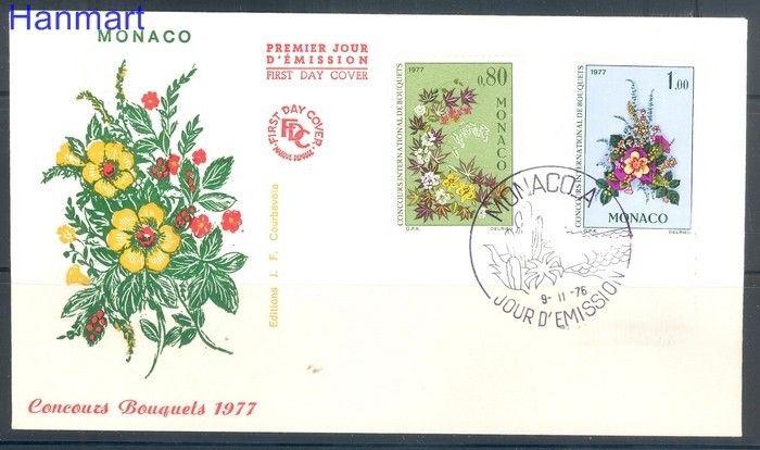 Znaczek Monako 1976 FDC