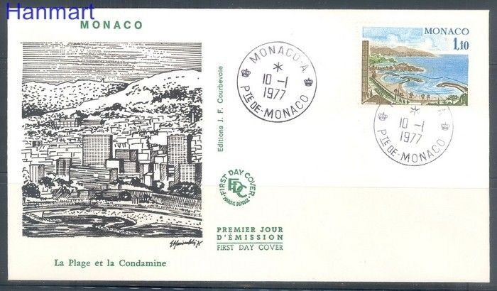 Znaczek Monako 1977 Mi 1255 FDC