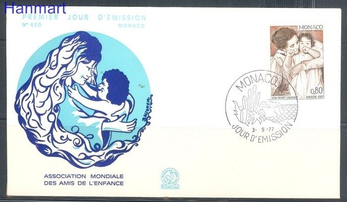 Znaczek Monako 1977 FDC