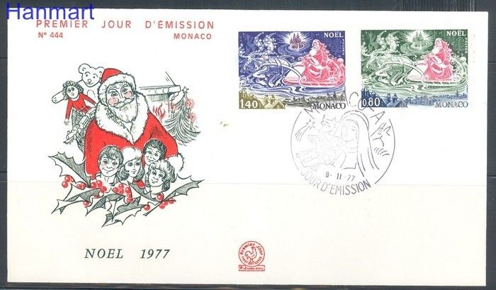 Znaczek Monako 1977 FDC
