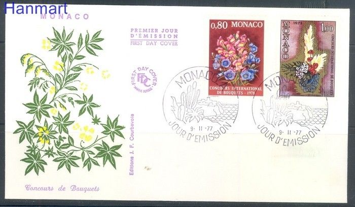 Znaczek Monako 1977 FDC