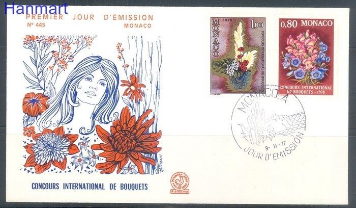 Znaczek Monako 1977 FDC