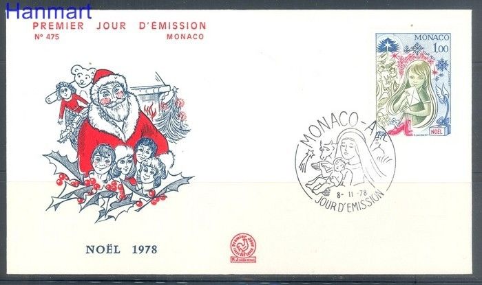 Znaczek Monako 1978 Mi 1349 FDC