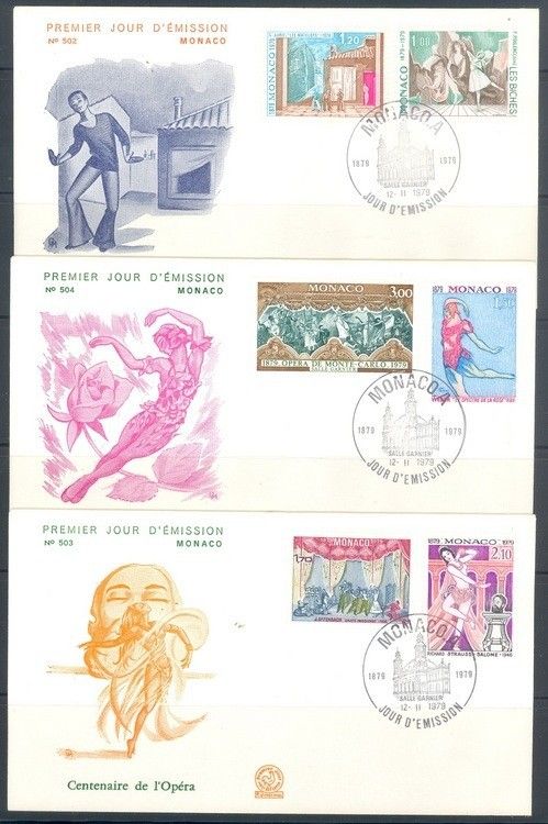 Znaczek Monako 1979 Mi 1384-1389 FDC