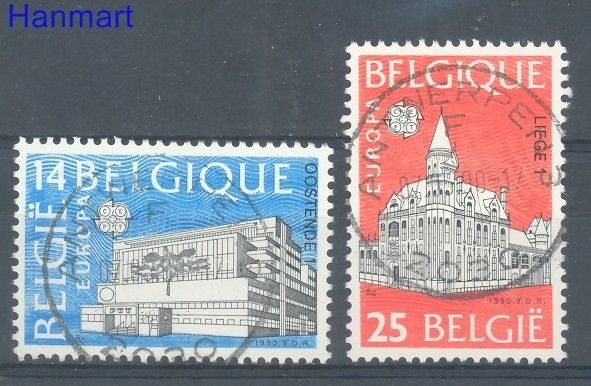 Znaczek Belgia 1990 Mi 2419-2420 Stemplowane