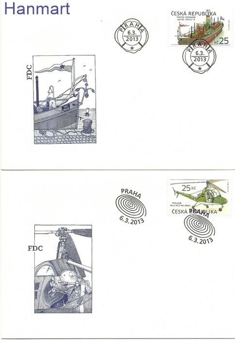 Znaczek Czechy 2013 Mi 756-757 FDC