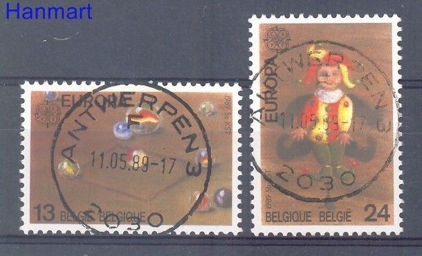 Znaczek Belgia 1989 Mi 2375-2376 Stemplowane