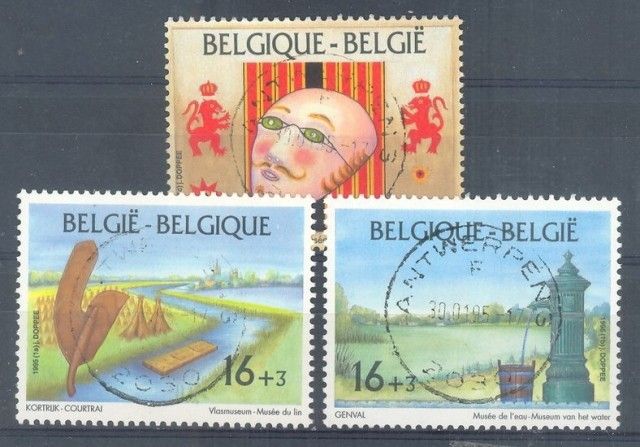 Znaczek Belgia 1995 Mi 2634-2636 Stemplowane