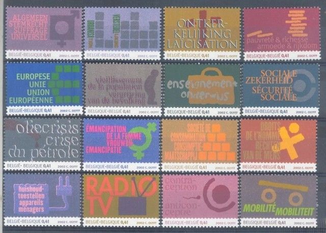 Znaczek Belgia 2002 Mi 3176-3180 Czyste **