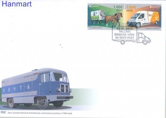 Znaczek Estonia 2013 Mi 763-764 FDC