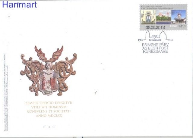 Znaczek Estonia 2013 Mi 765 FDC