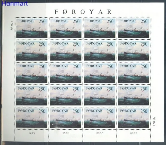 Znaczek Wyspy Owcze 1983 Mi ark 79-81 Czyste **