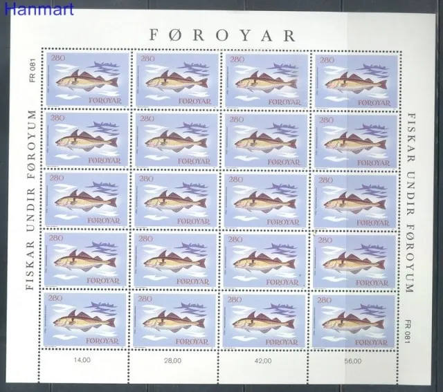 Znaczek Wyspy Owcze 1983 Mi ark 86-89 Czyste **