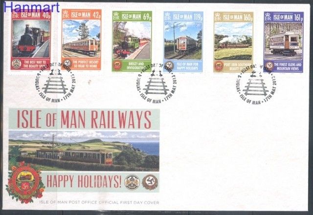 Znaczek Wyspa Man 2013 Mi 1860-1865 FDC
