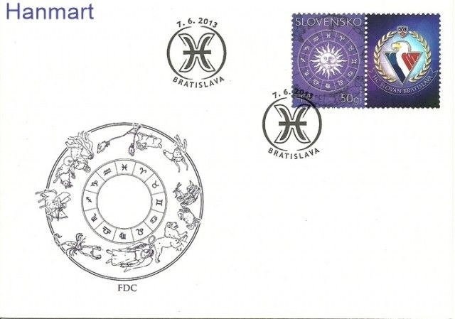 Znaczek Słowacja 2013 Mi zf 711 FDC
