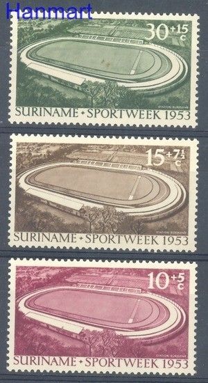 Znaczek Surinam 1953 Mi 343-345 Czyste **
