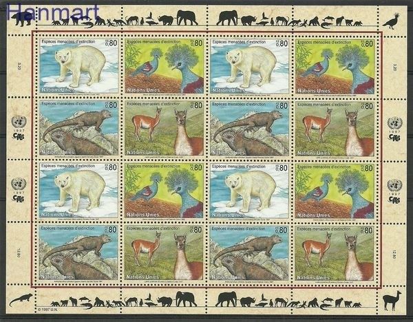Znaczek Narody Zjednoczone Genewa 1997 Mi ark 305-308 Czyste **