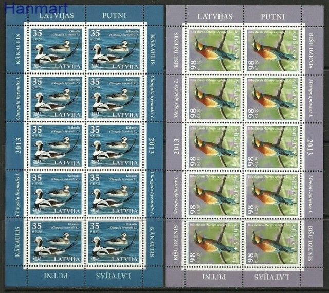 Znaczek Łotwa 2013 Mi ark 864-865 Czyste **