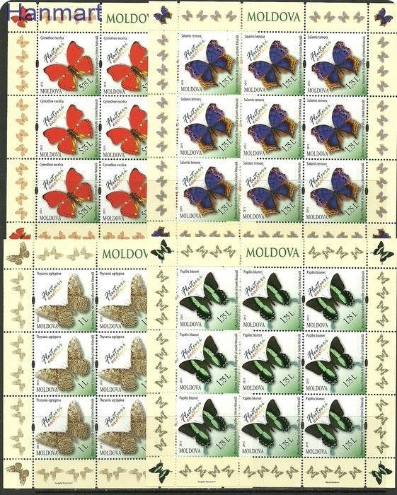 Znaczek Mołdawia 2013 Mi ark 838-841 Czyste **