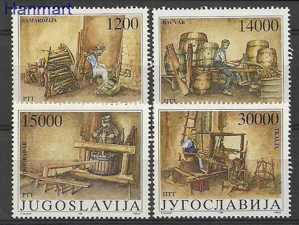 Znaczek Jugosławia 1989 Mi 2380-2383 Czyste **