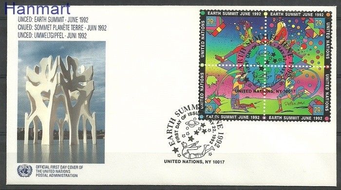 Znaczek Narody Zjednoczone Nowy Jork 1992 Mi 629-632 FDC