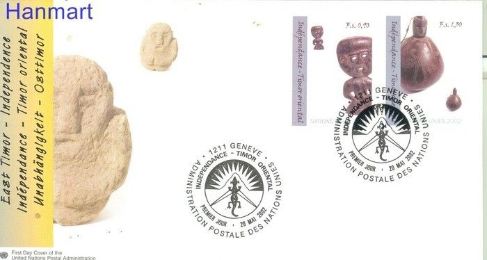 Znaczek Narody Zjednoczone Genewa 2002 Mi 438-439 FDC