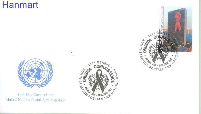 Znaczek Narody Zjednoczone Genewa 2002 Mi 456 FDC