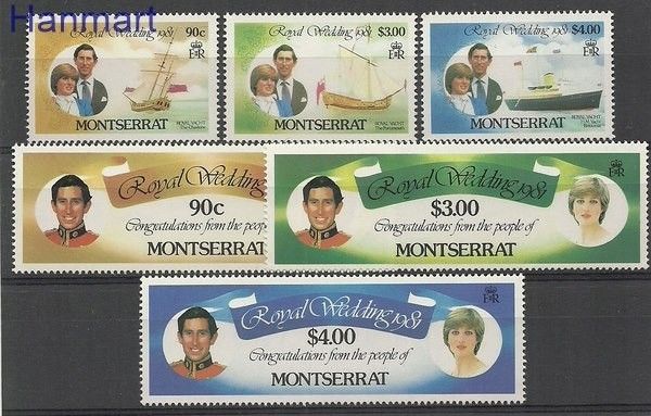 Znaczek Montserrat 1981 Mi 465-470 Czyste **