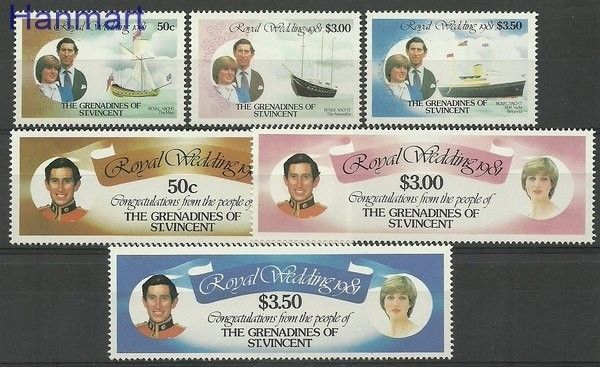 Znaczek Grenadines of St Vincent 1981 Mi 212-217 Czyste **