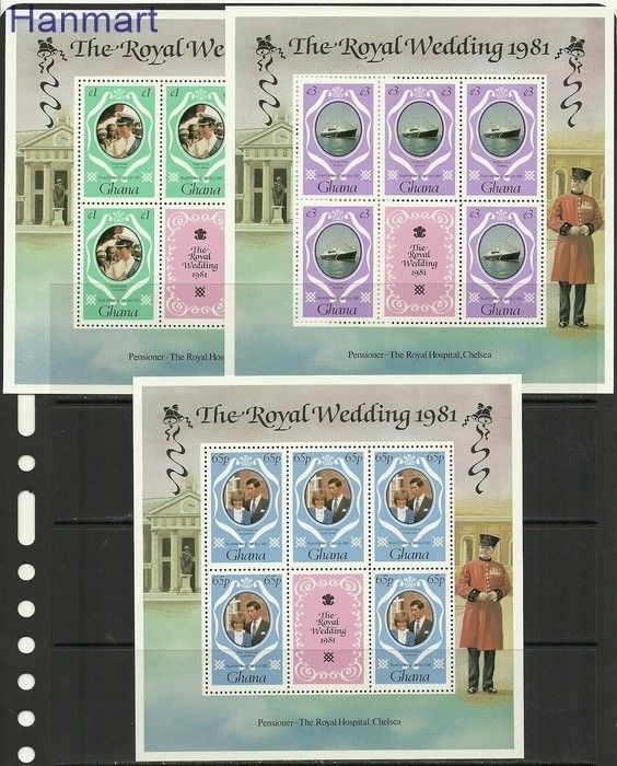 Znaczek Ghana 1981 Mi 895-897 Czyste **