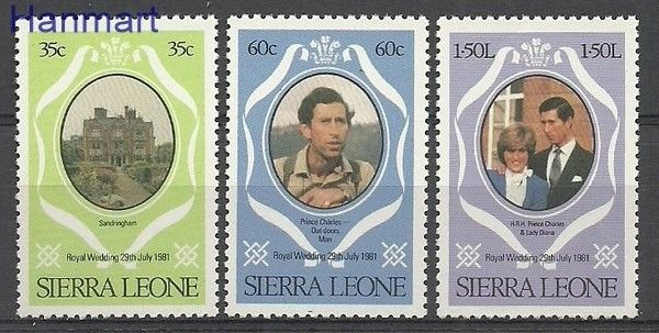 Znaczek Sierra Leone 1981 Mi 639-641 Czyste **