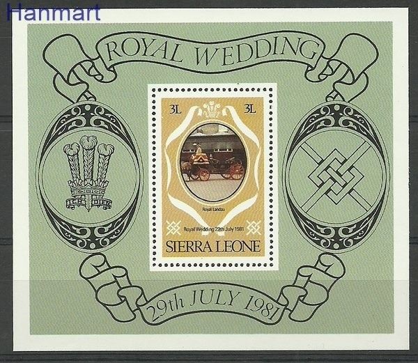 Znaczek Sierra Leone 1981 Mi bl 4 Czyste **