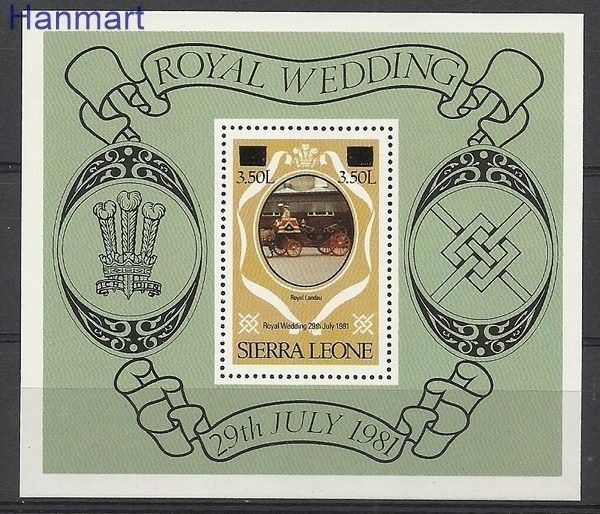 Znaczek Sierra Leone 1982 Mi bl 5 Czyste **