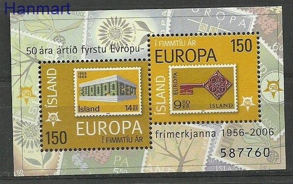 Znaczek Islandia 2006 Mi bl 39 Czyste **