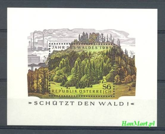 Znaczek Austria 1985 Mi bl 7 Czyste **