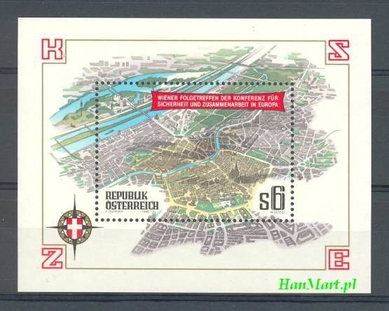 Znaczek Austria 1986 Mi bl 8 Czyste **