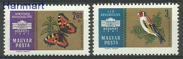 Znaczek Węgry 1961 Mi 1785-1786 Czyste **