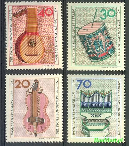 Znaczek Berlin Niemcy 1973 Mi 459-462 Czyste **