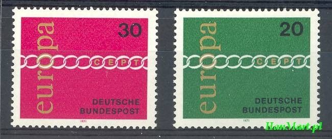 Znaczek Niemcy 1971 Mi 675-676 Czyste **
